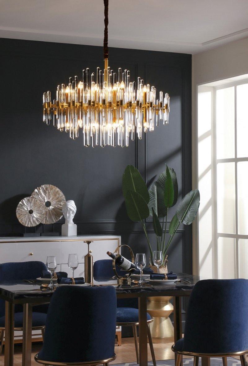 Vintage Antique Brass Chandelier - YhLamps