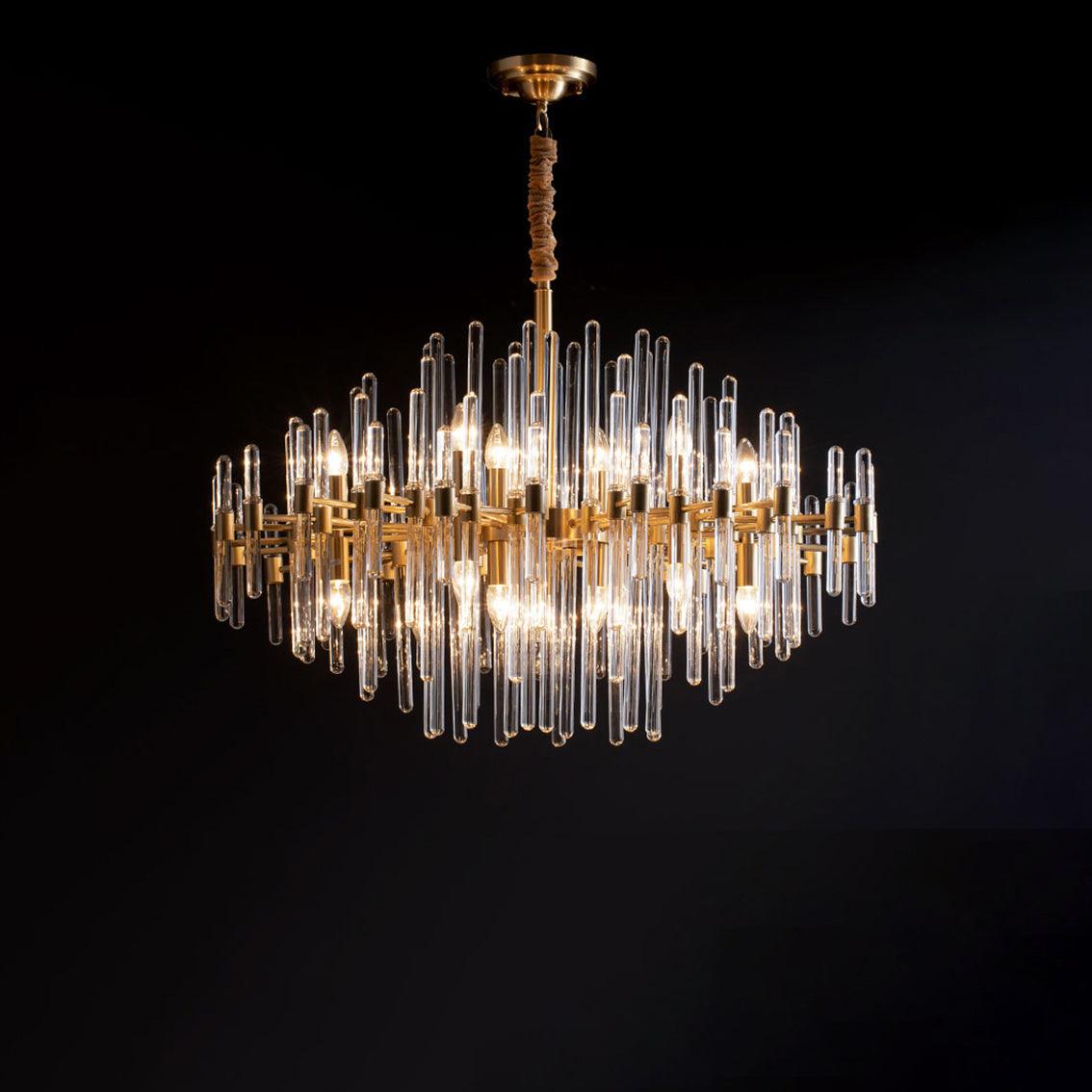 Vintage Antique Brass Chandelier - YhLamps