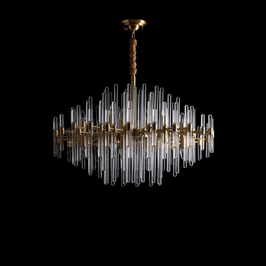 Vintage Antique Brass Chandelier - YhLamps