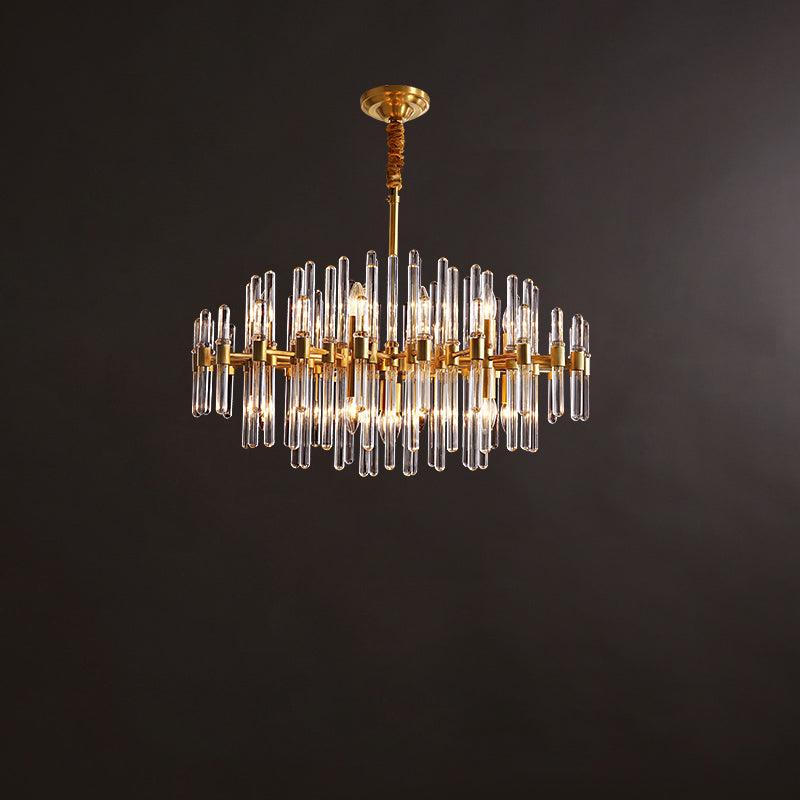 Vintage Antique Brass Chandelier - YhLamps