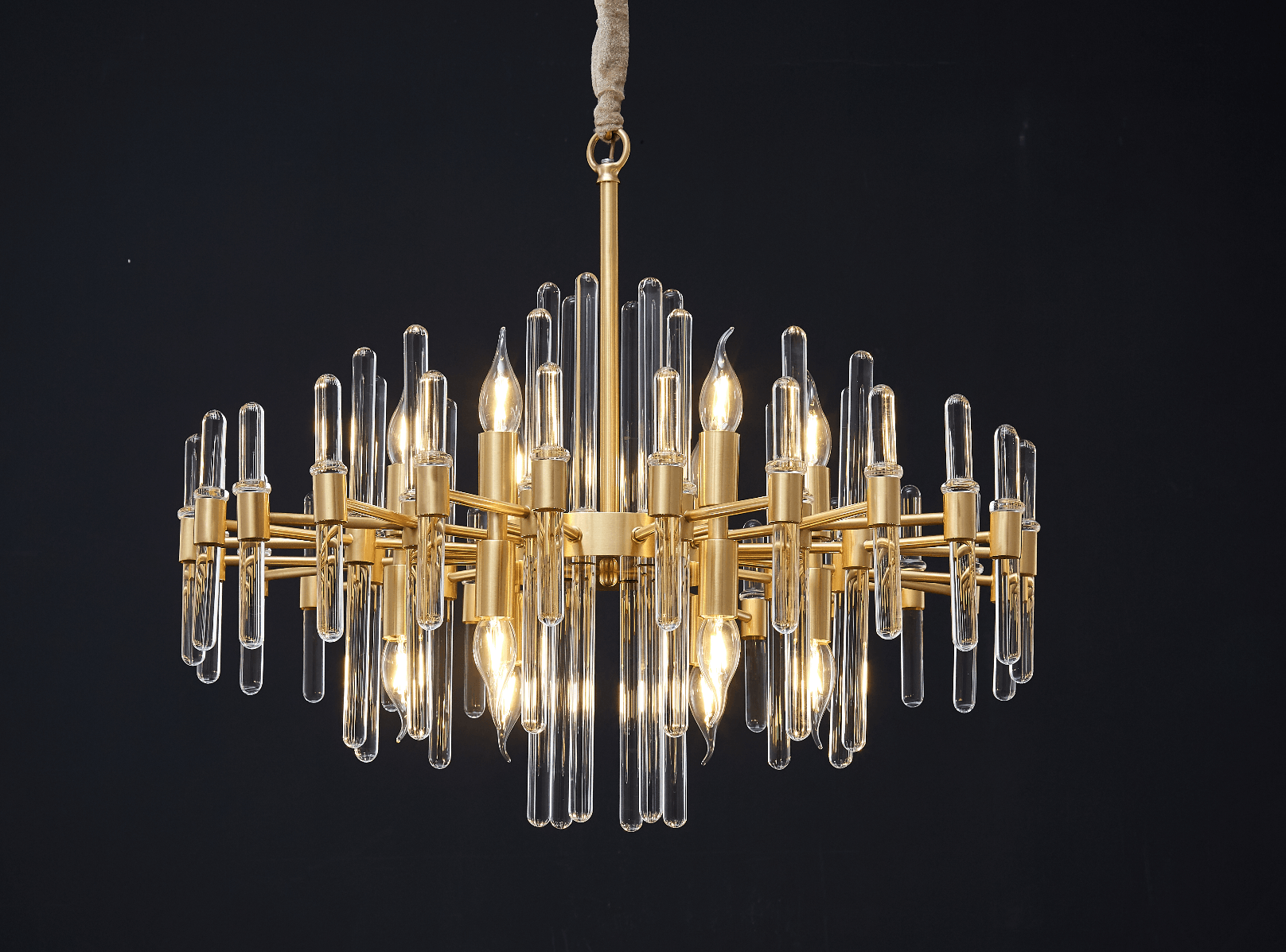 Vintage Antique Brass Chandelier - YhLamps