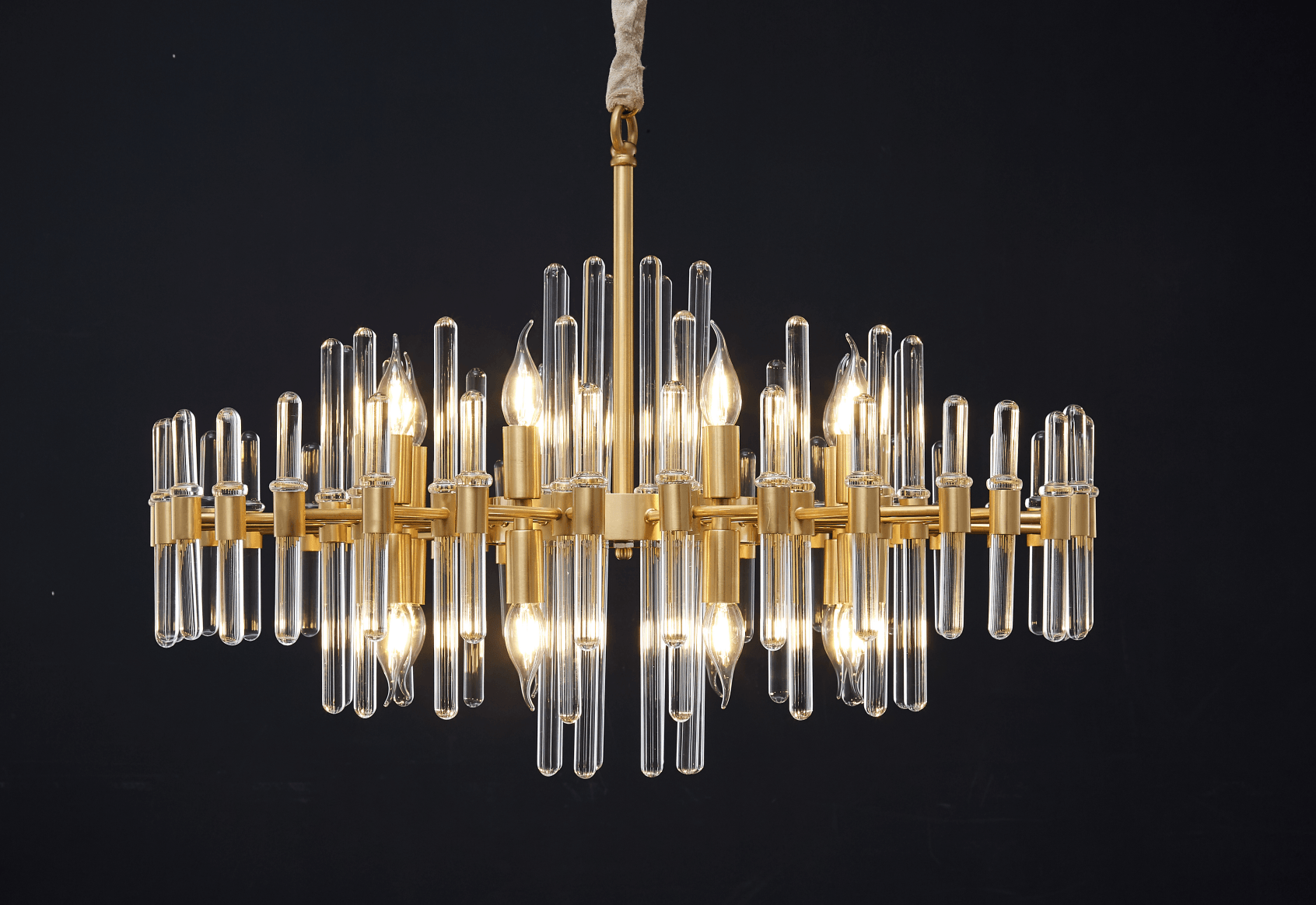 Vintage Antique Brass Chandelier - YhLamps