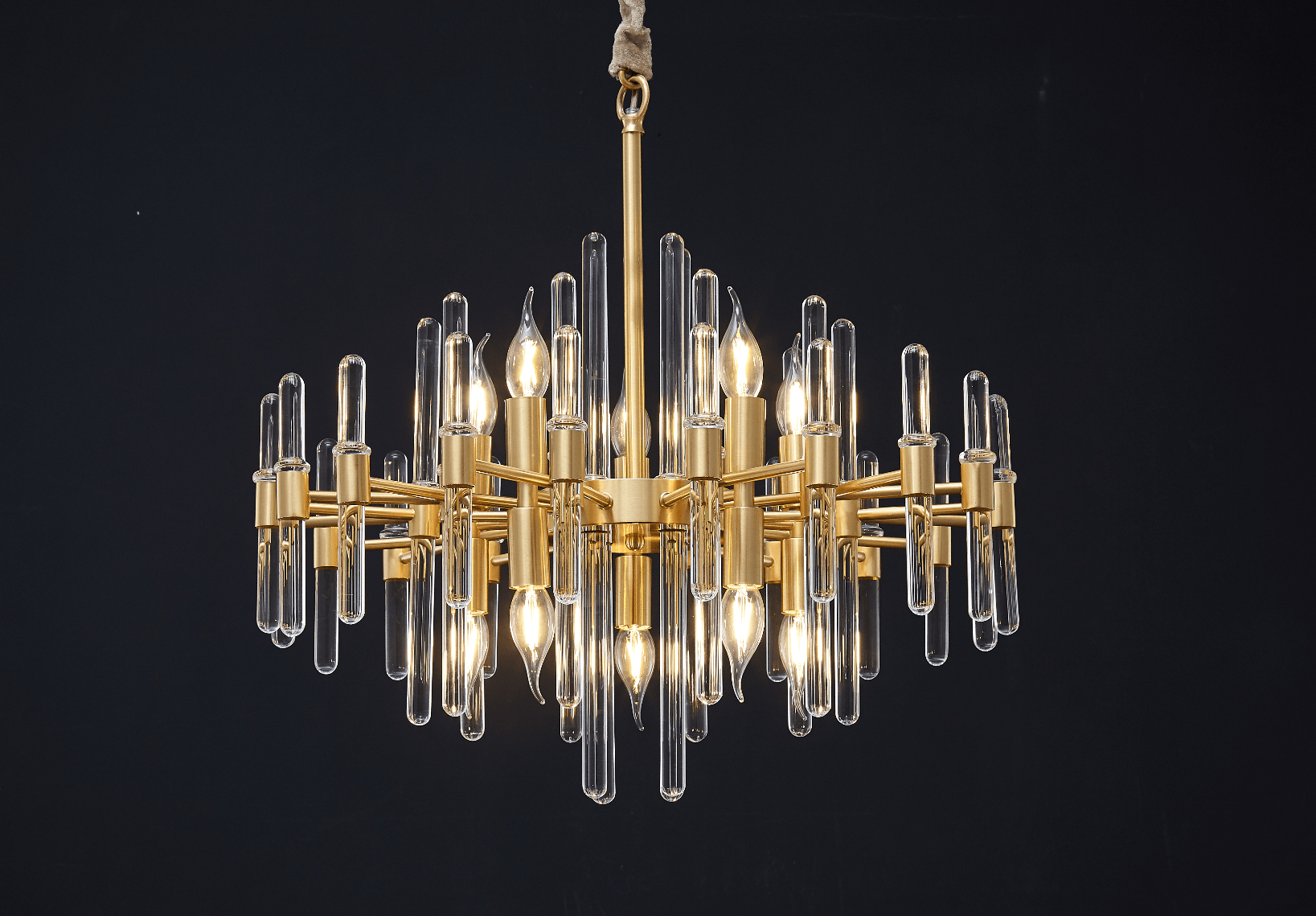 Vintage Antique Brass Chandelier - YhLamps