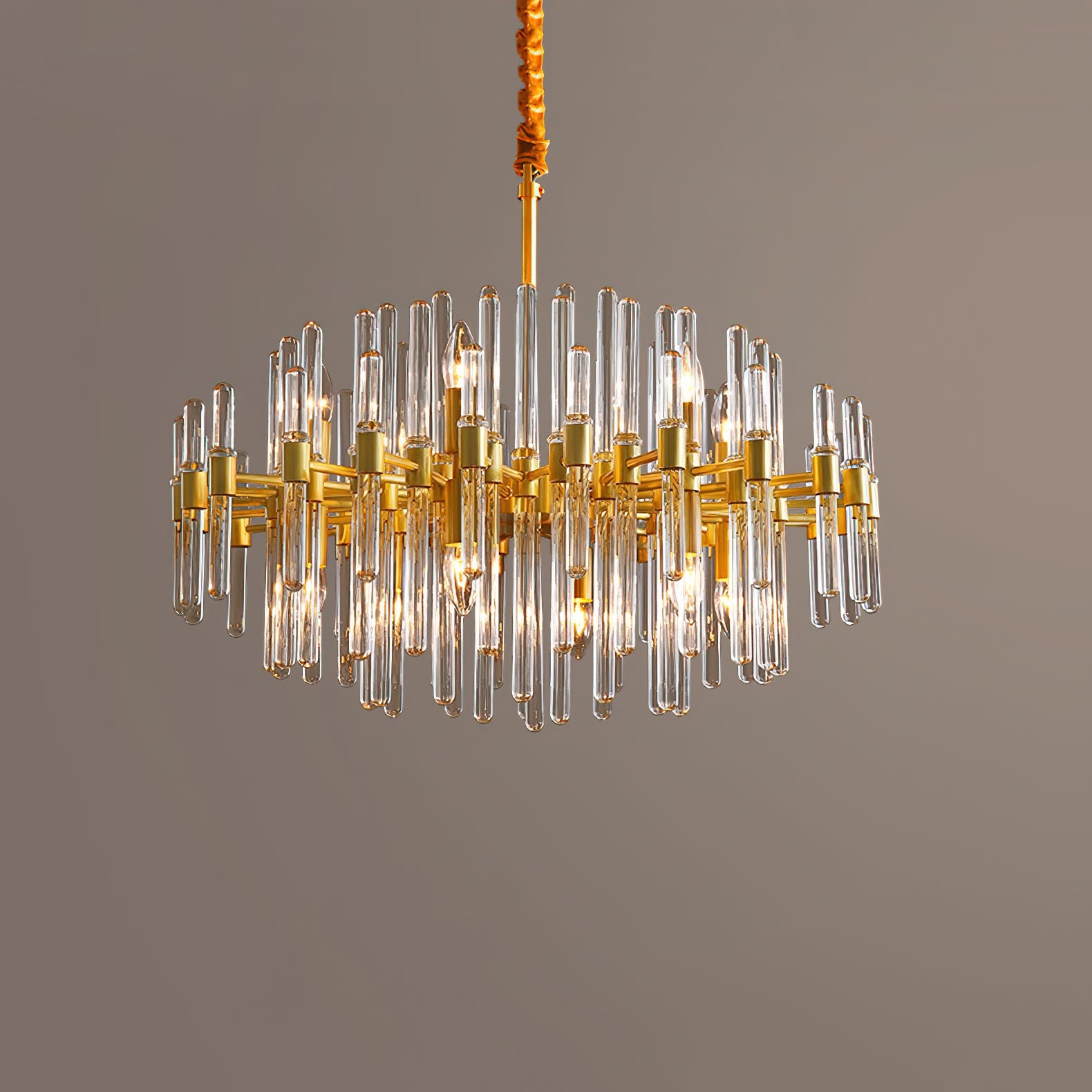 Vintage Antique Brass Chandelier - YhLamps