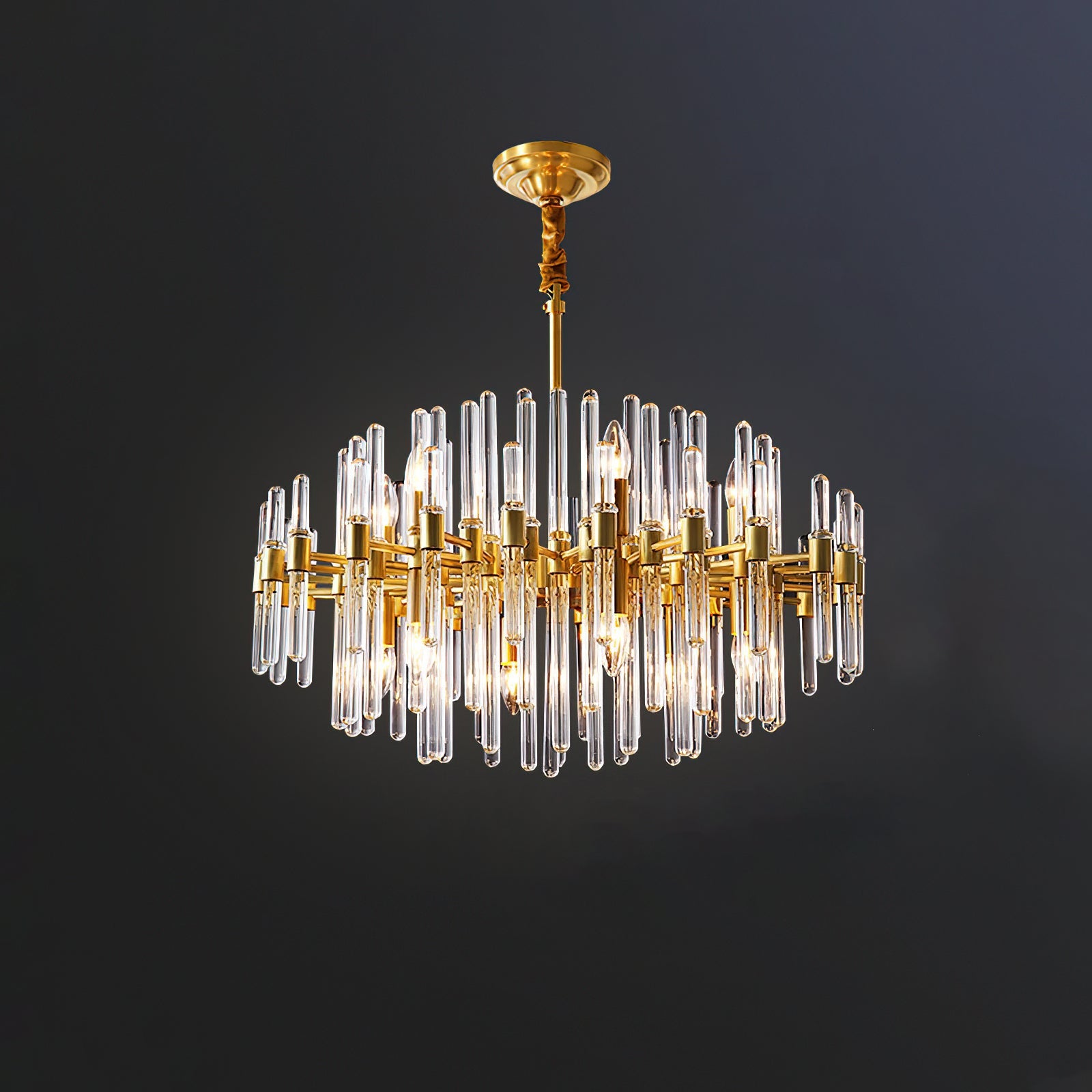Vintage Antique Brass Chandelier - YhLamps