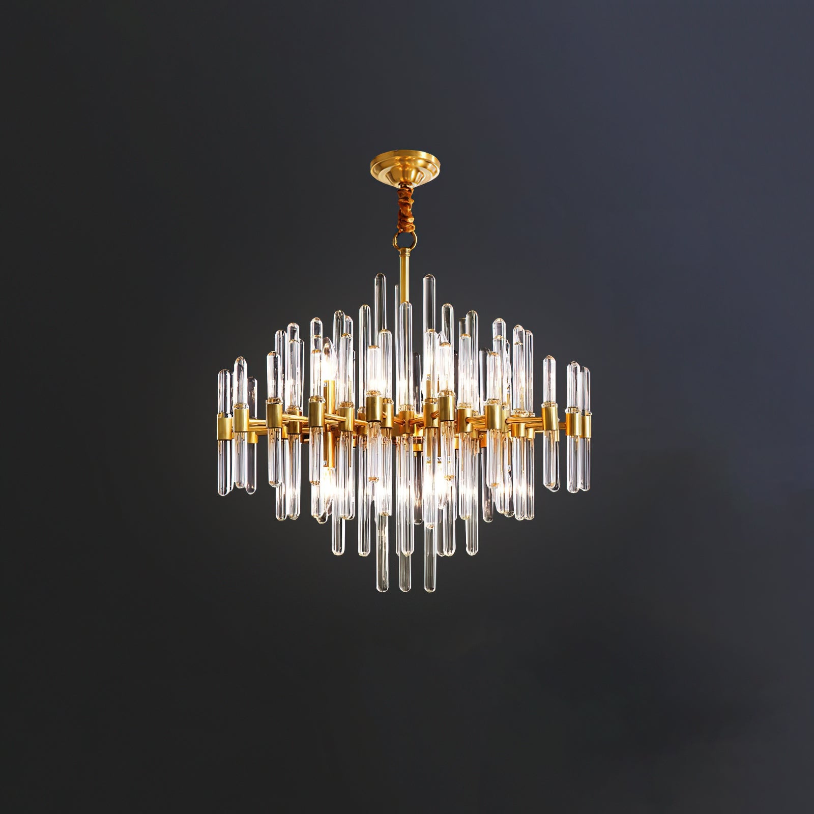 Vintage Antique Brass Chandelier - YhLamps