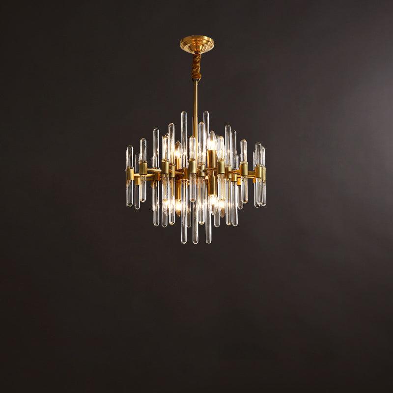 Vintage Antique Brass Chandelier - YhLamps