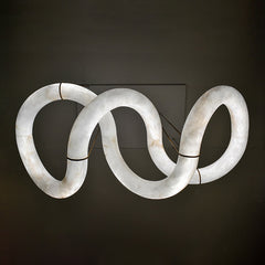 Merlin Scarlett Designer Alabaster Pendant Light. Modern Inspired Chandelier - YhLamps