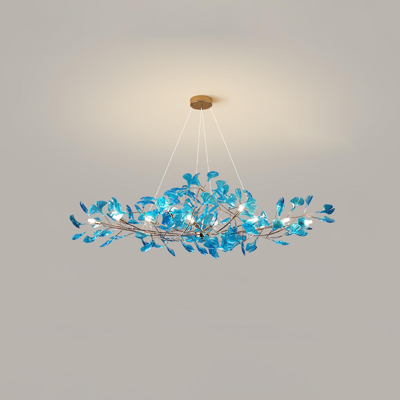 Acrylic Ginkgo Leaf Chandelier - YhLamps
