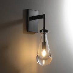 Raindrop Sconce MattBlack - YhLamps