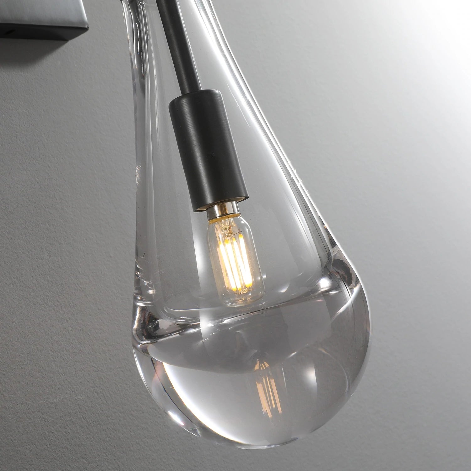 Raindrop Sconce MattBlack - YhLamps