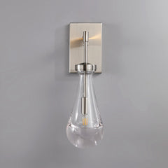 Raindrop Sconce Satin Nickel - YhLamps
