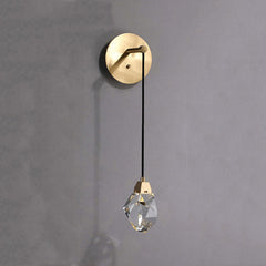 Aurelia Modern Faceted Crystal Wall Sconce - YhLamps