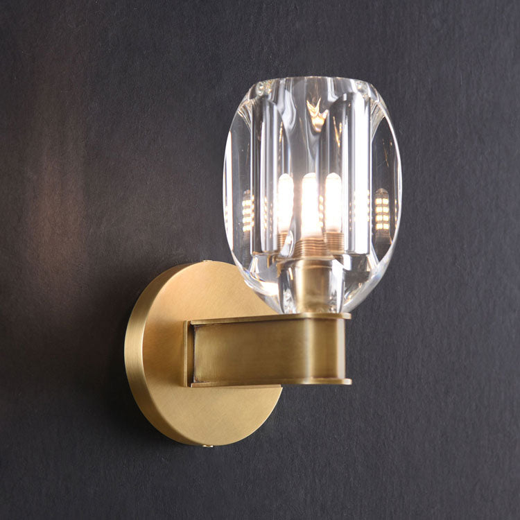 Constantine Crystal Sconce Brass - YhLamps