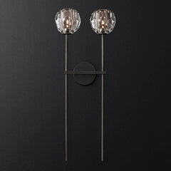 Belle De Crystal Grand Double Sconce - YhLamps