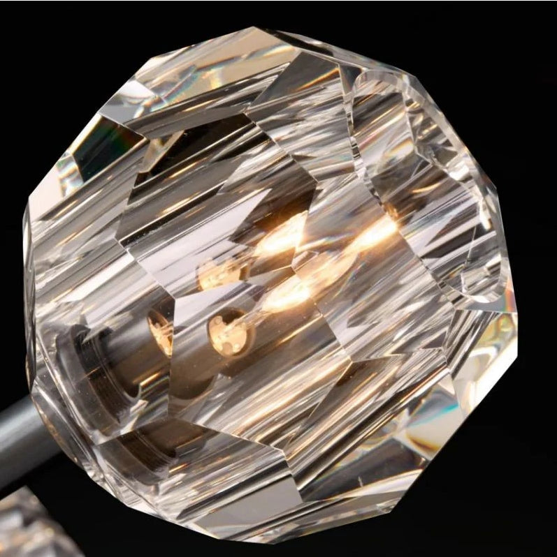Belle De Crystal Grand Double Sconce - YhLamps