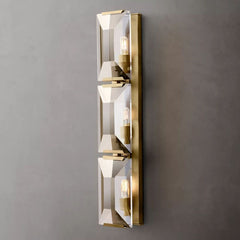 Customized Faceted Crystal Wall Sconce - YhLamps