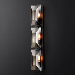Customized Faceted Crystal Wall Sconce - YhLamps