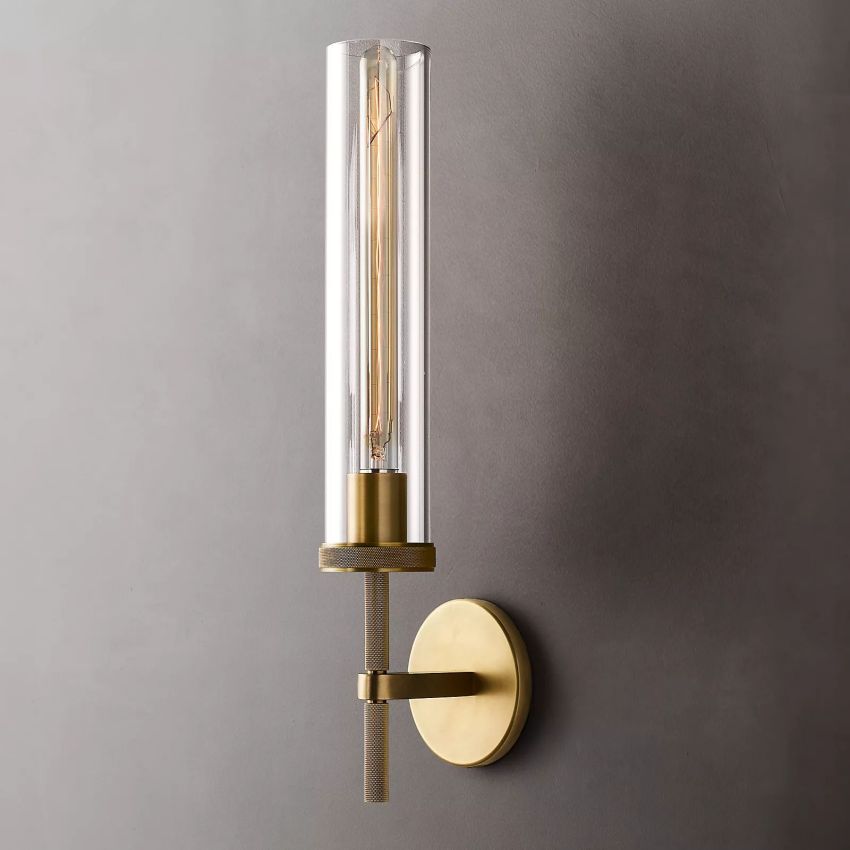 Lambert Knurled Grand Sconce - YhLamps