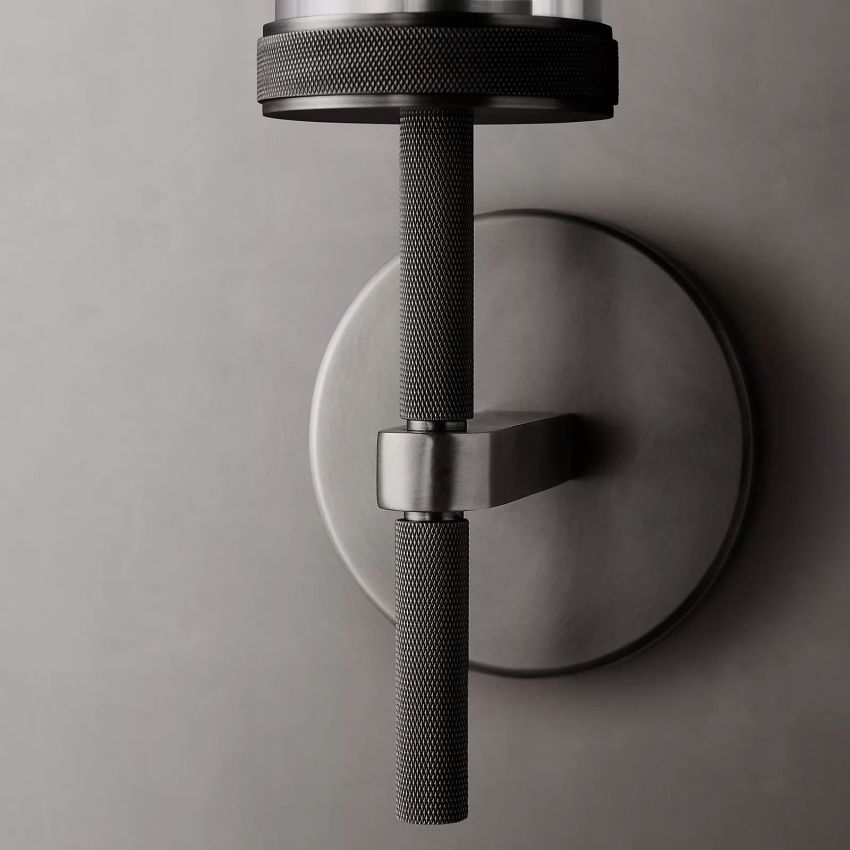 Lambert Knurled Grand Sconce - YhLamps
