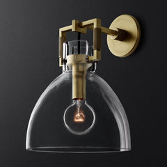 Machinist Glass Cloche Sconce 10 - YhLamps